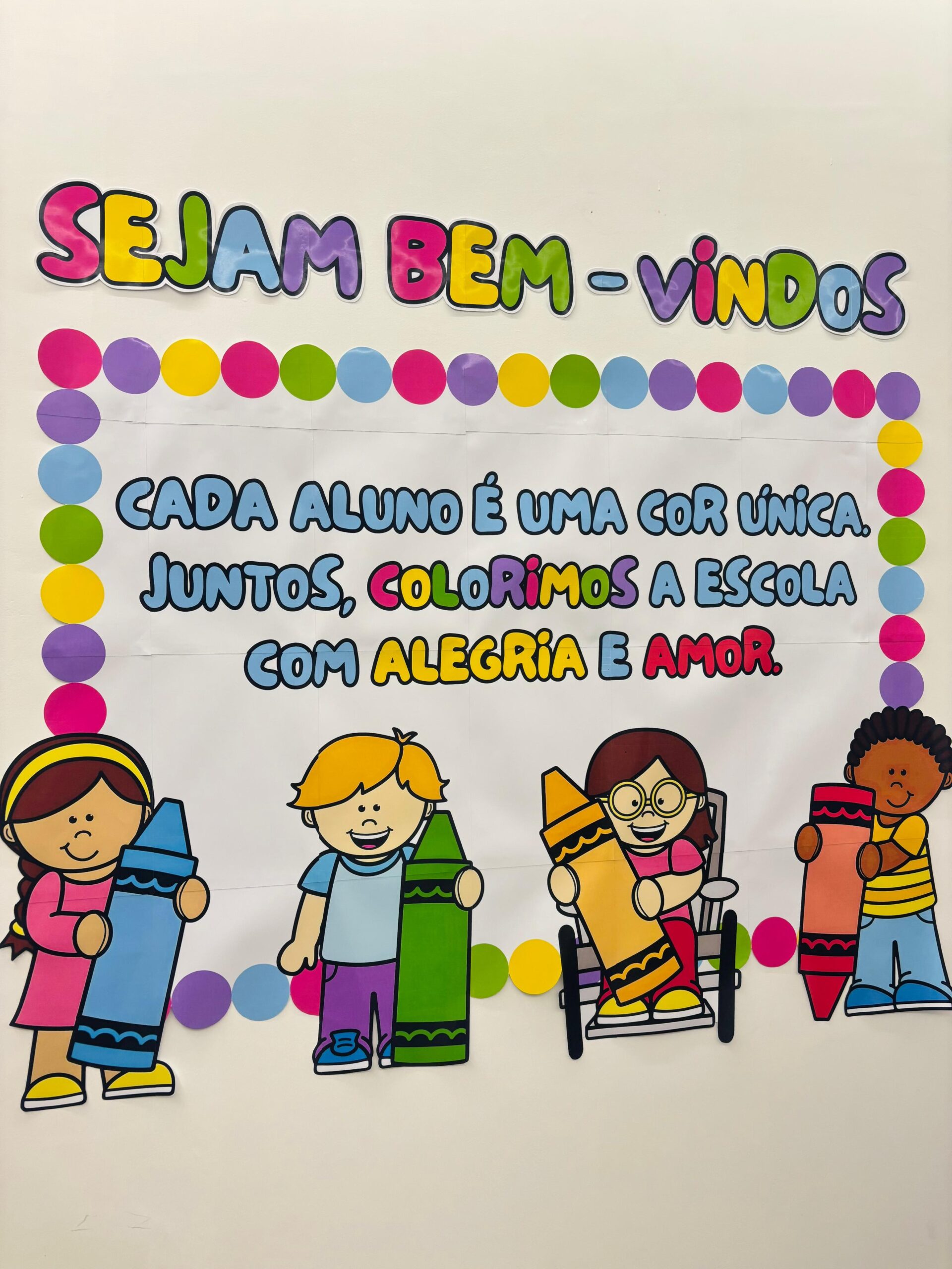 ideias cartaz boas vindas educação infantil