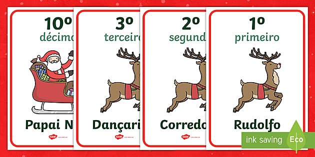 cartaz números ordinais educação infantil