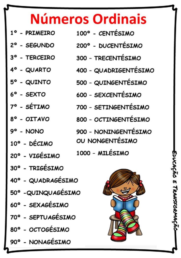 atividade números ordinais imprimir