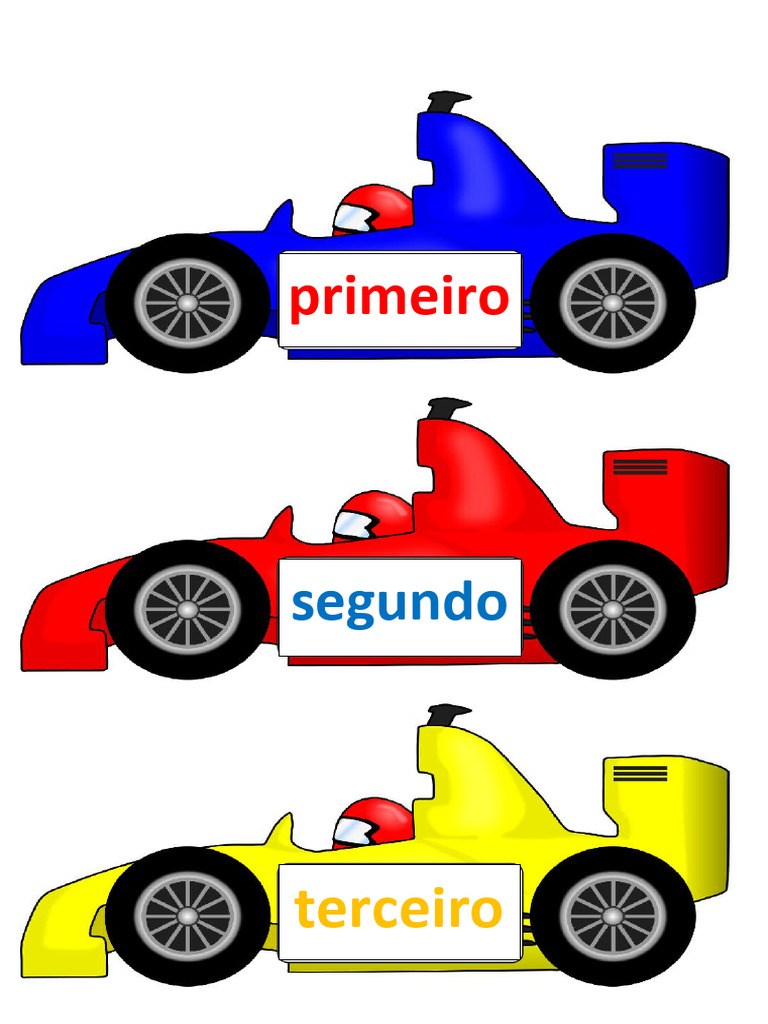 folha números ordinais para imprimir