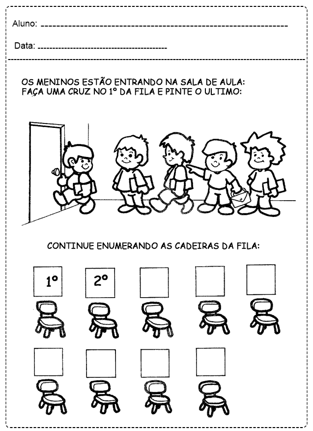 recursos didáticos números ordinais