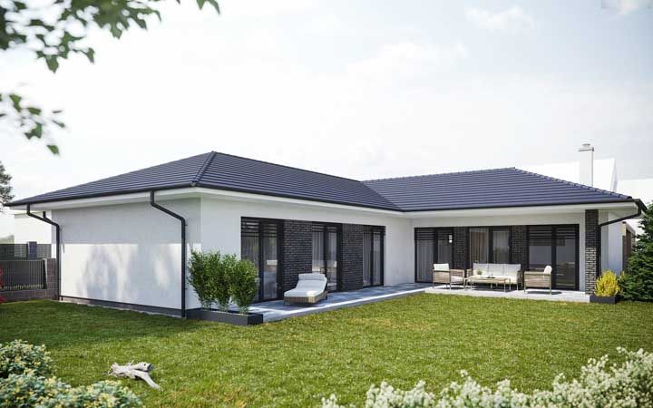 projeto casa em l 1 quarto
