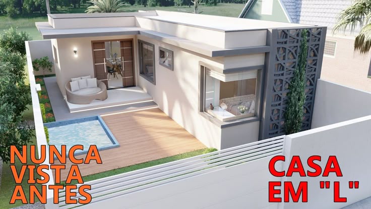 casa em L 2 quartos