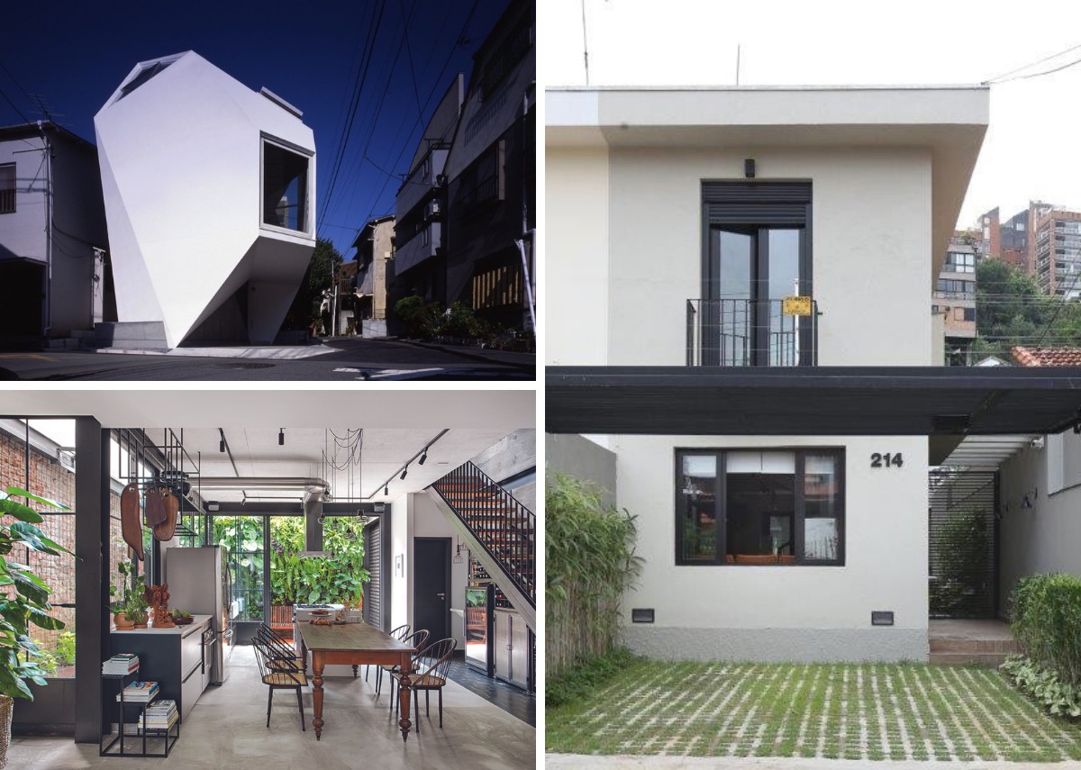 casa em lote estreito