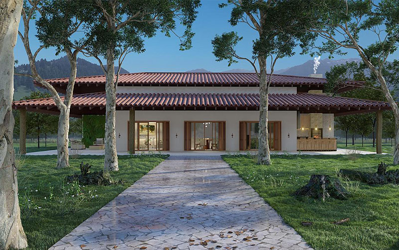 sítio com casa