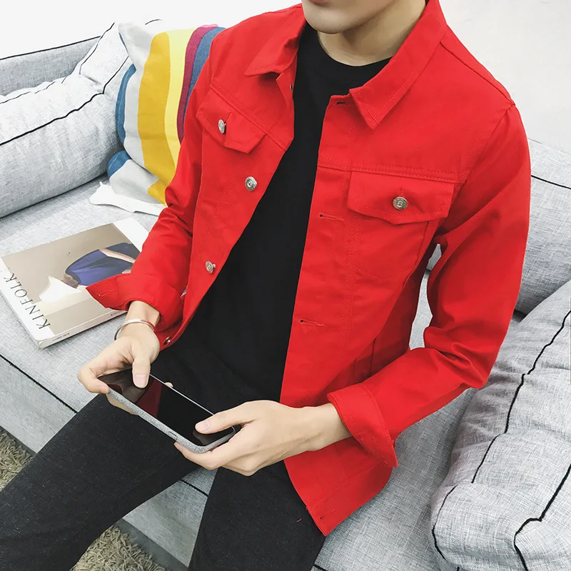casaco vermelho masculino