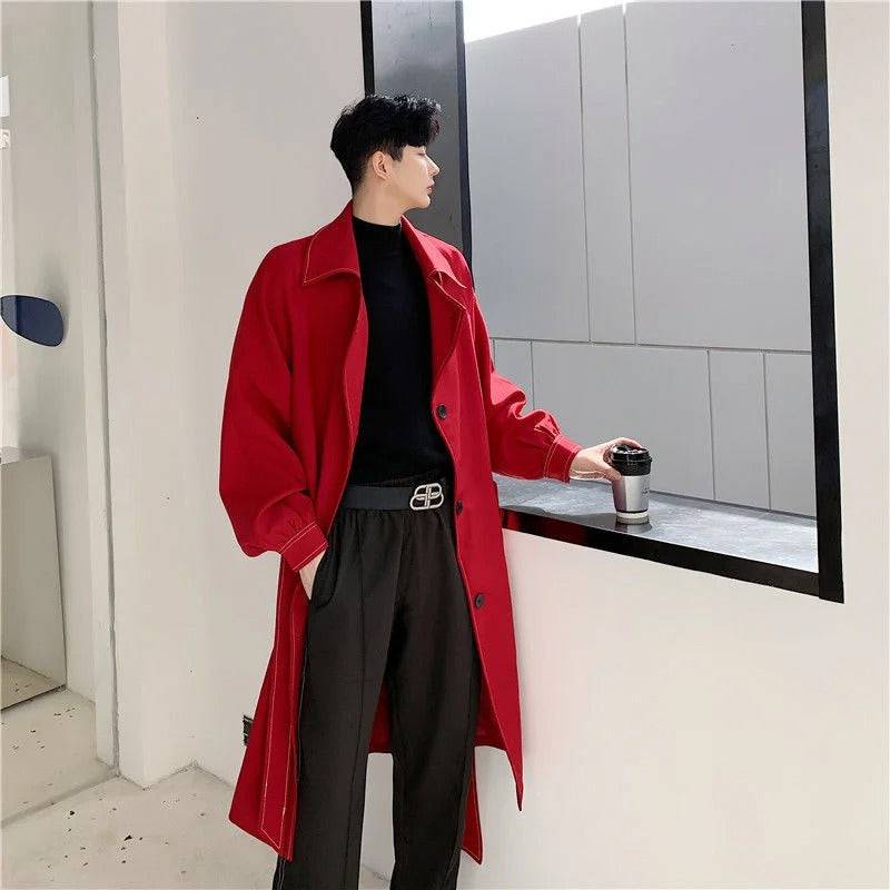 casaco vermelho casual