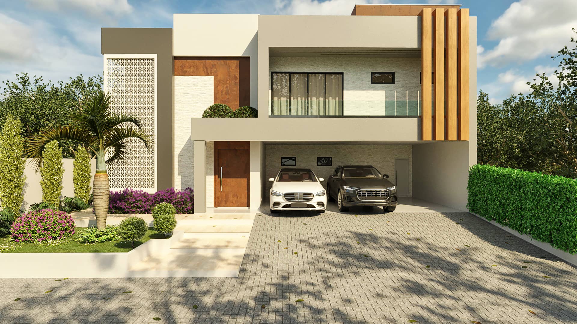 projeto casa com gourmet na frente
