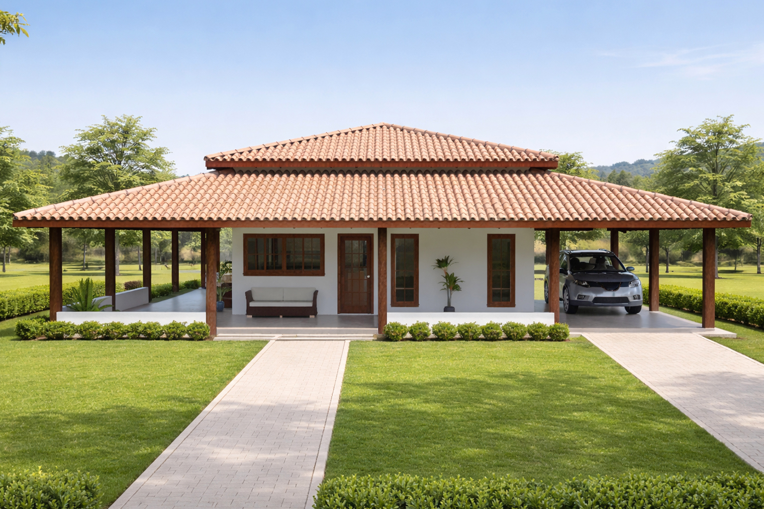 projetos de casas simples para campo