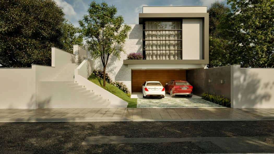 casas em terrenos inclinados