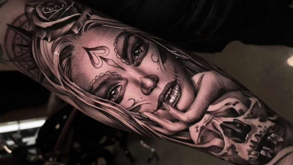 tatuagem Catrina costas