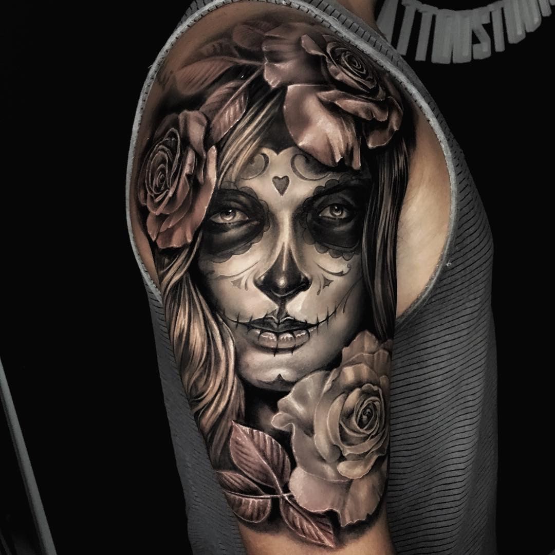 tatuagem Catrina chicana