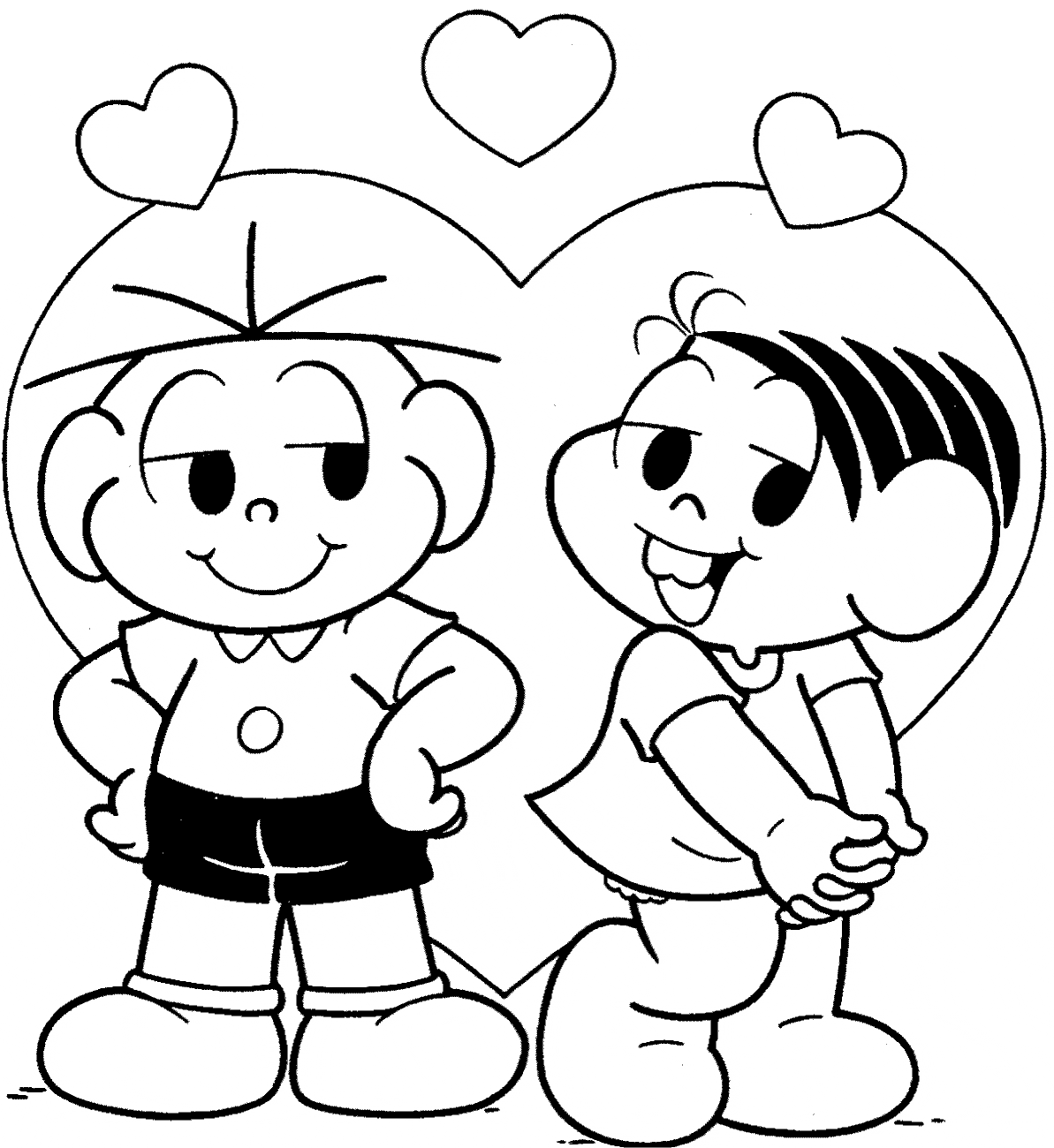 desenhos para colorir turma da mônica