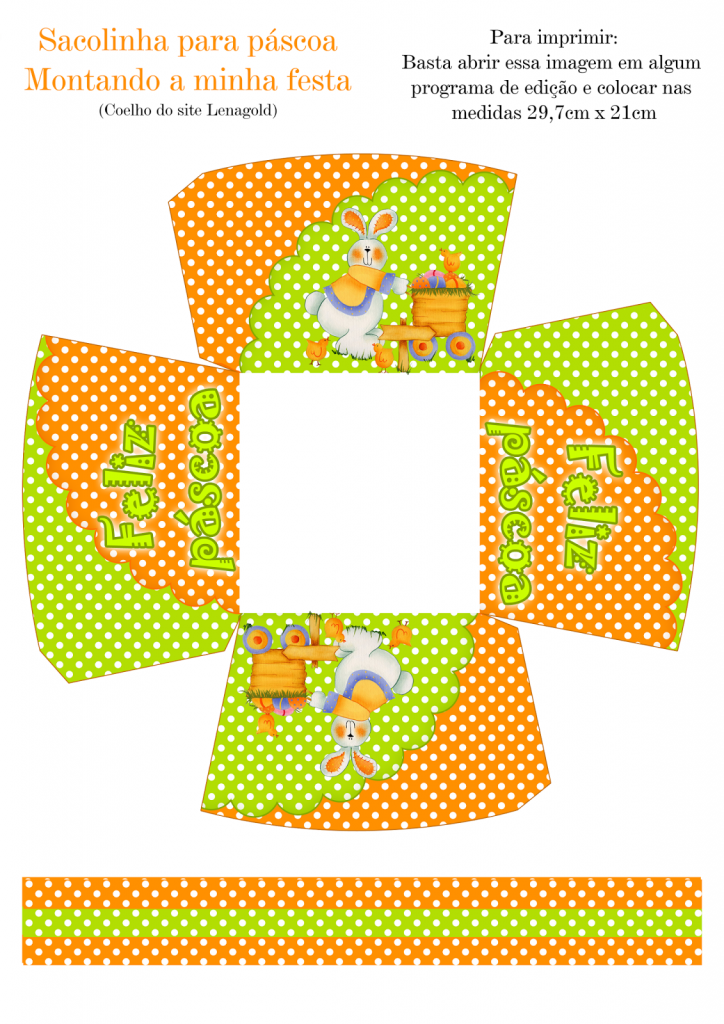 diy cesta páscoa papel