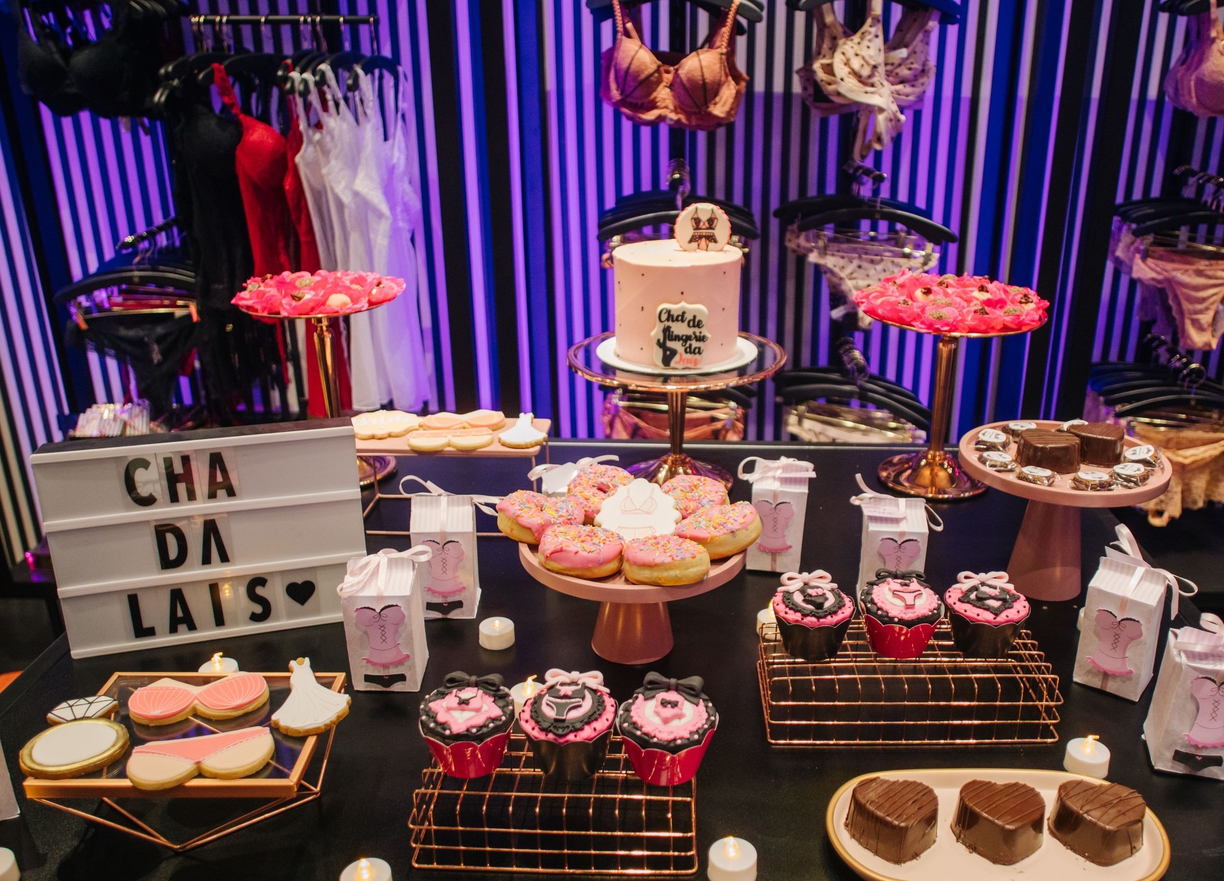 ideias chá de lingerie