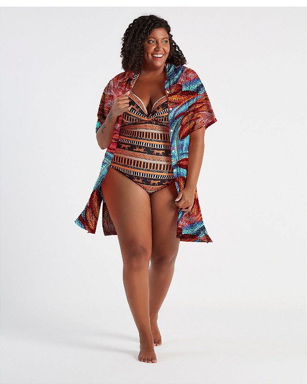 vestido chemise praia