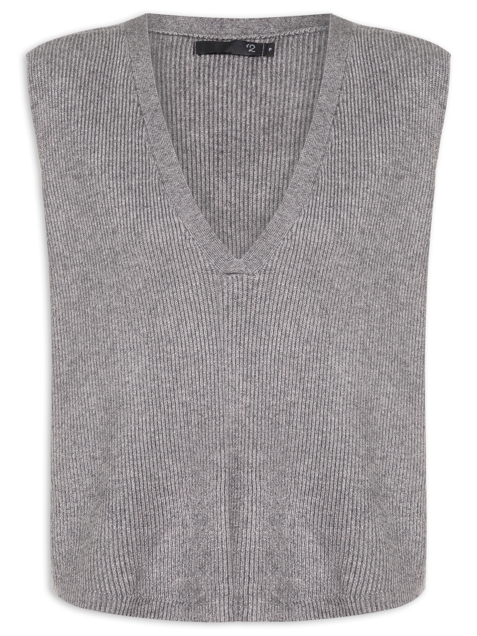 colete tricot curto