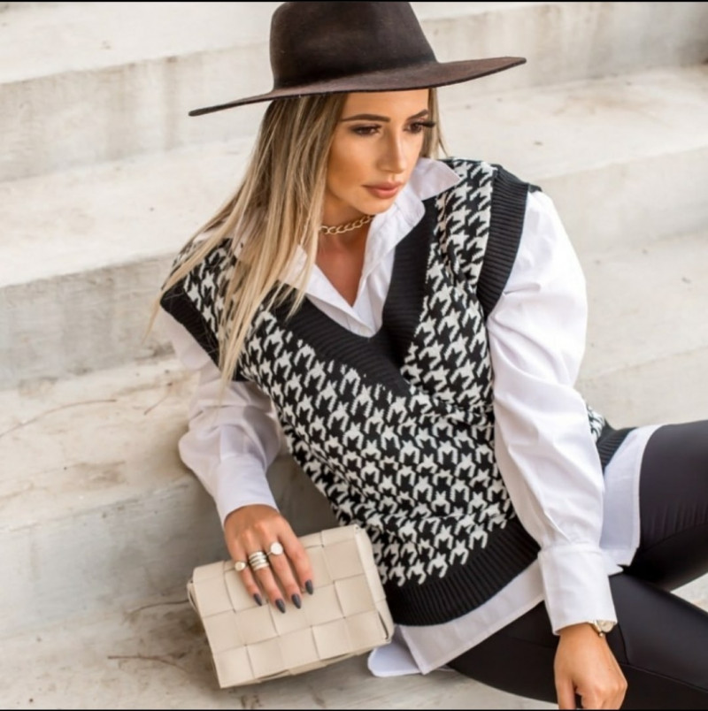 colete tricot feminino