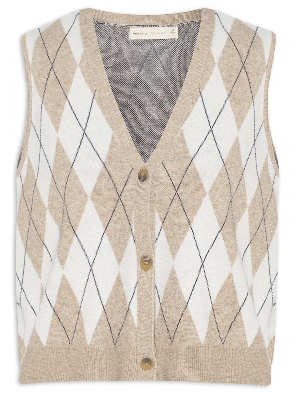 colete tricot texturizado