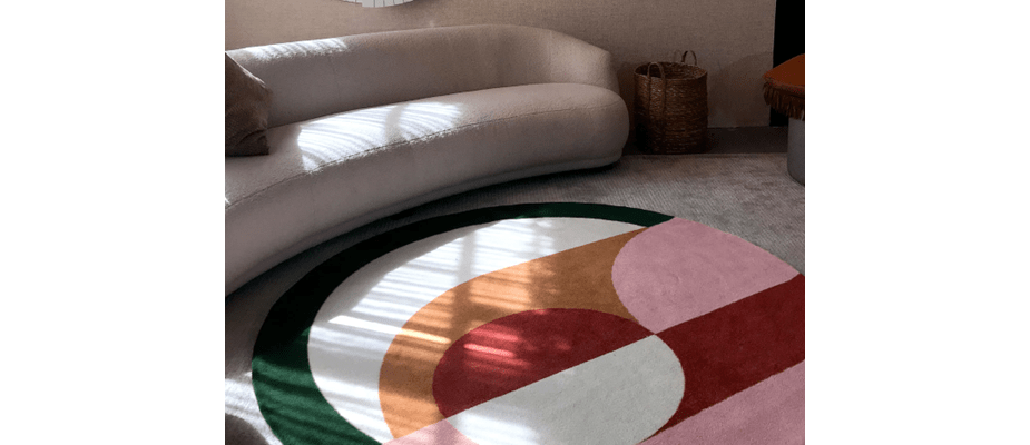 cores de tapete para sofá cinza