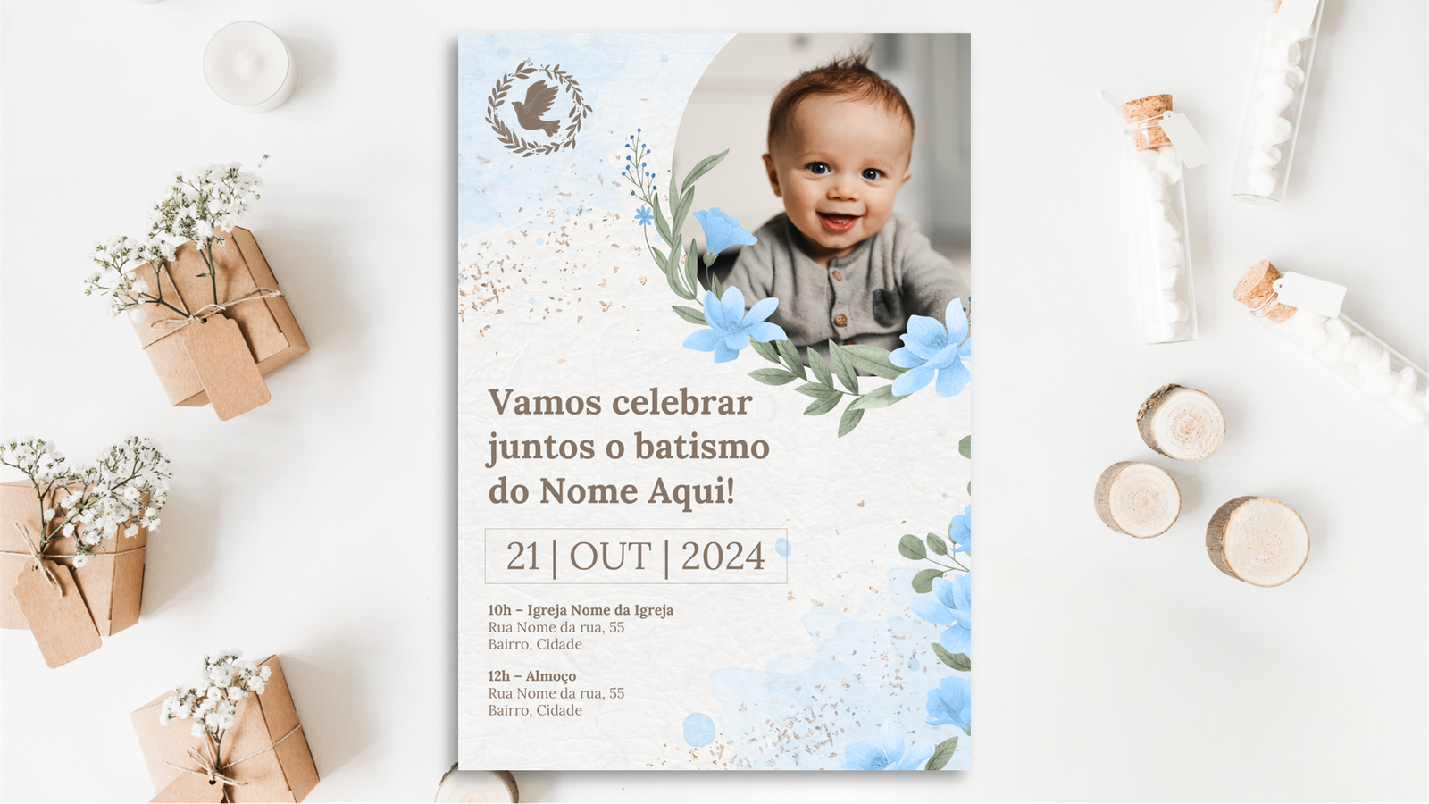 frases para convite de batizado dos pais