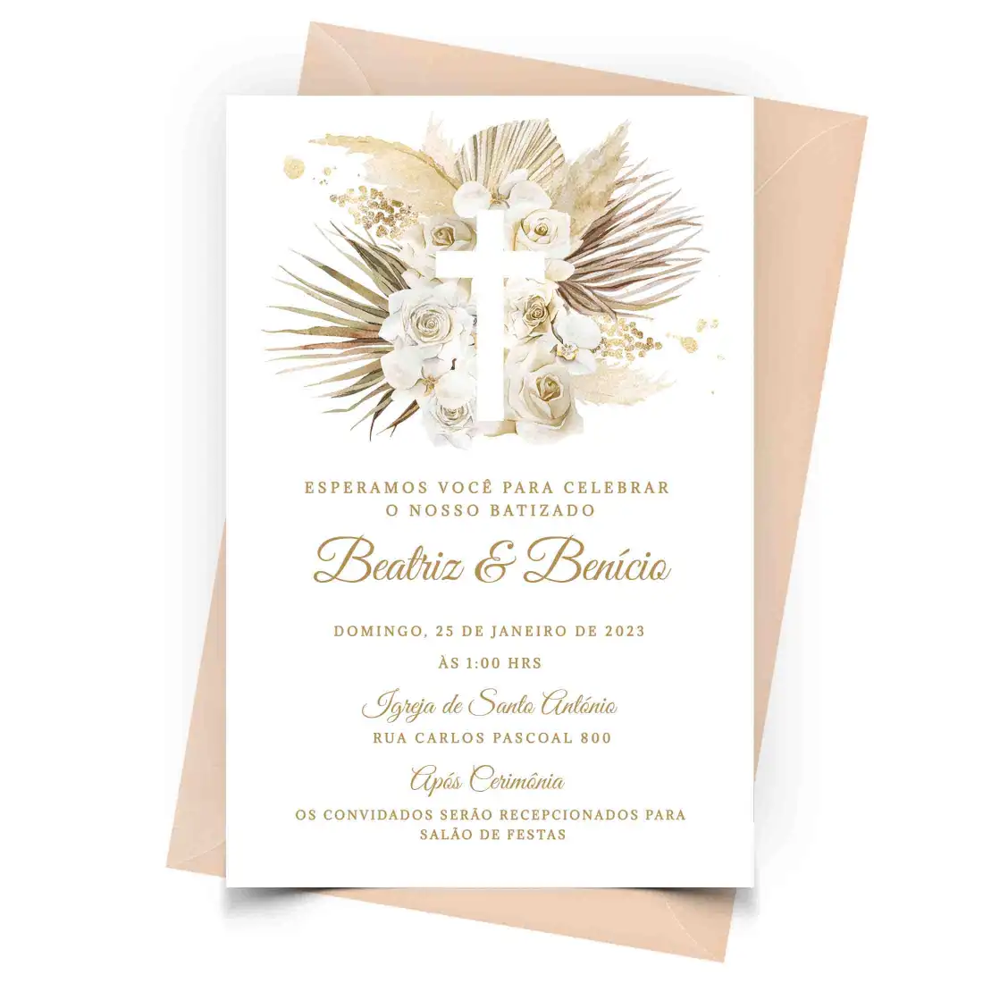 ideias convite batizado menina