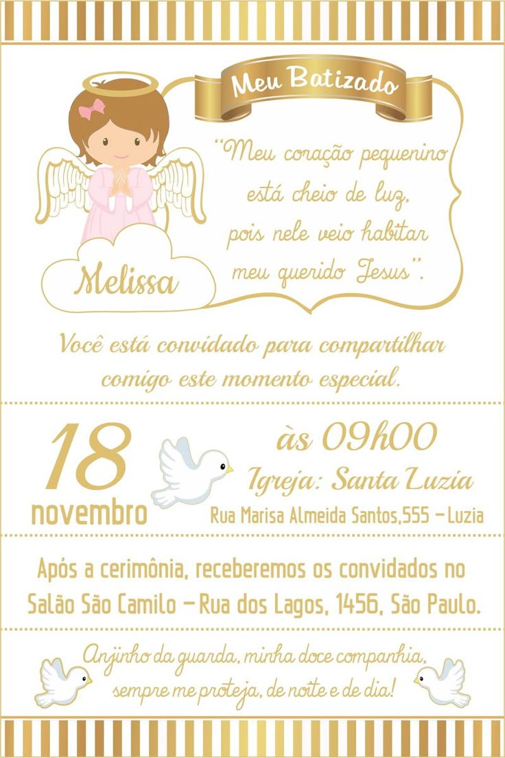 frases para convite de batizado dos pais