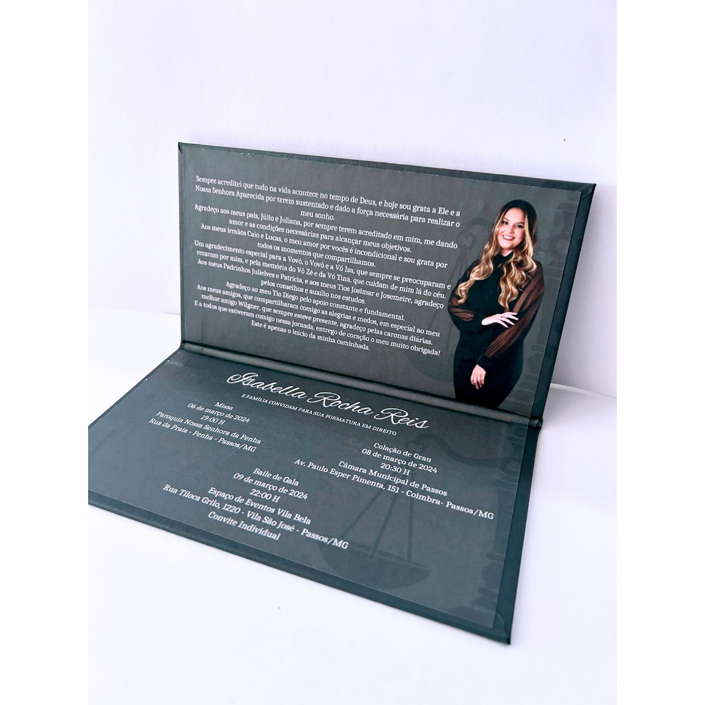 layout convite formatura