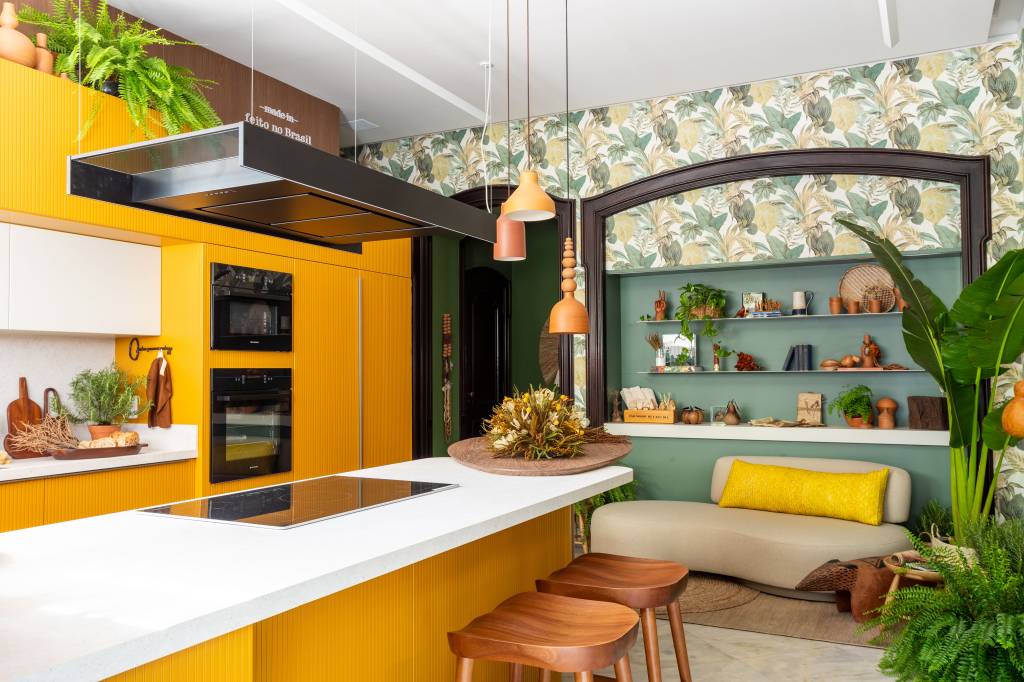 melhores cores para cozinha pequena