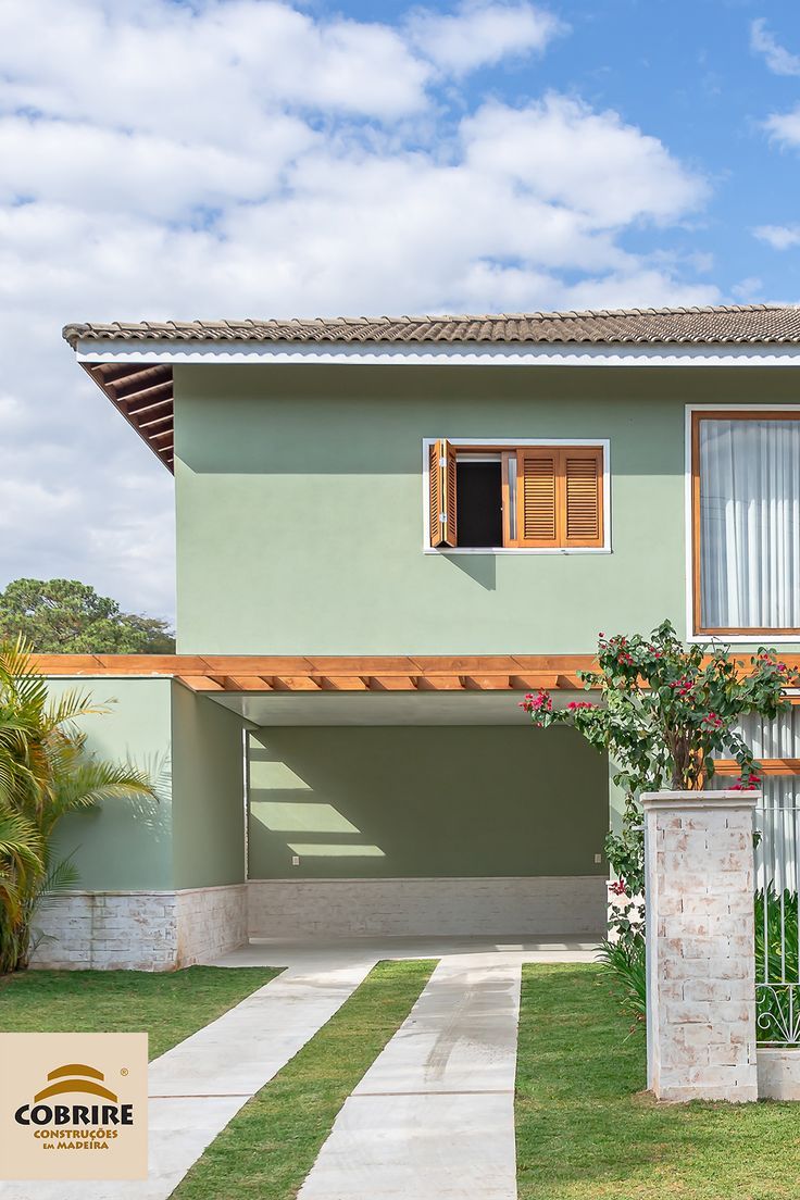 cores modernas para casas de madeira
