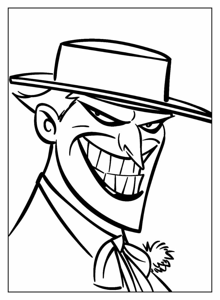 desenho coringa para imprimir