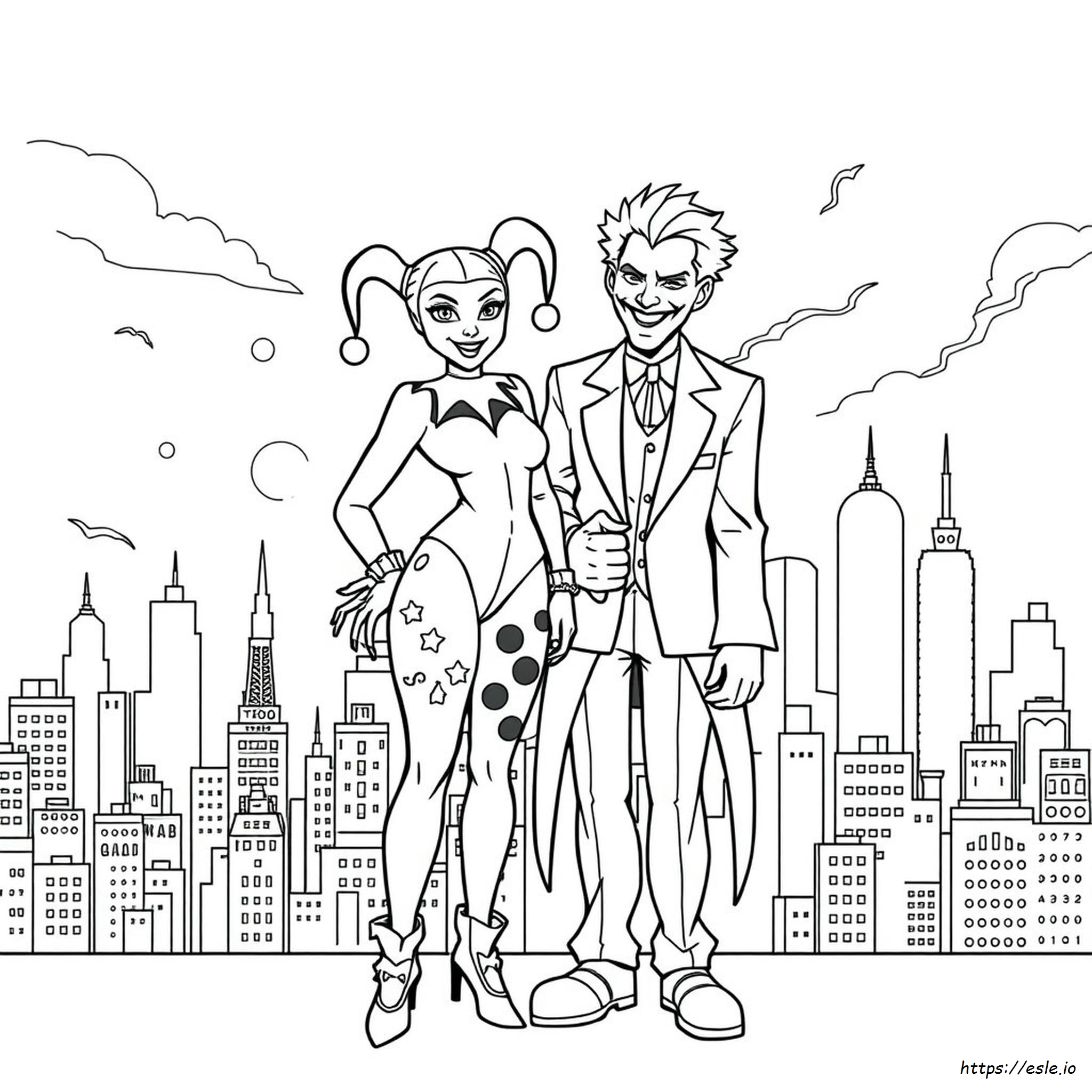 desenho coringa para imprimir