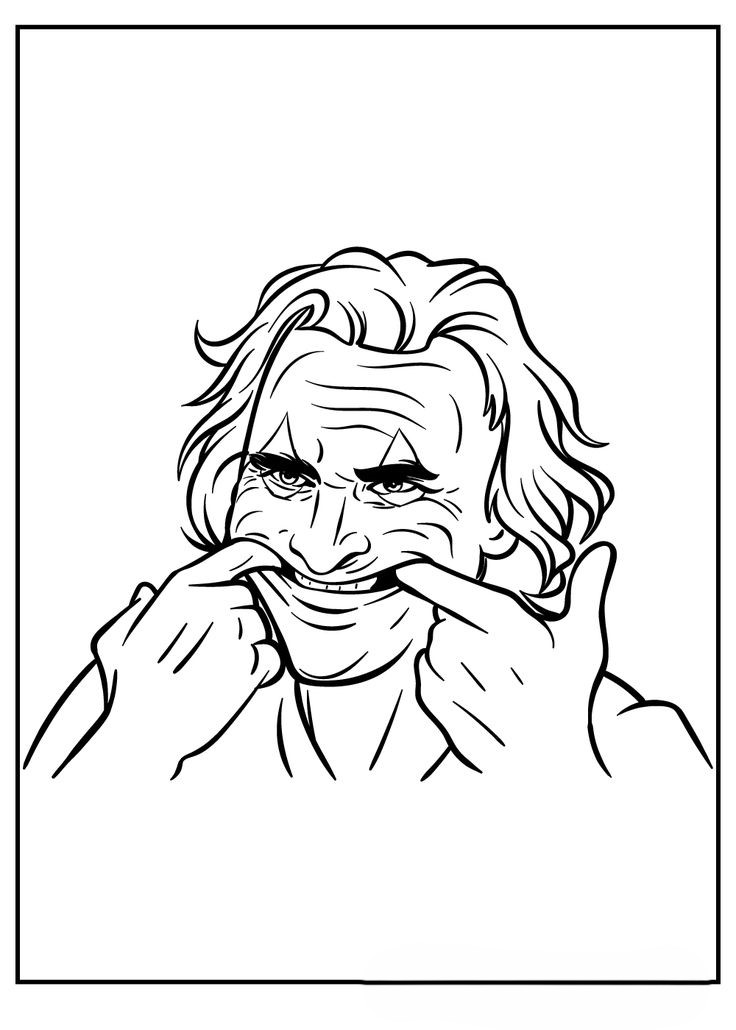 joker coloring pages