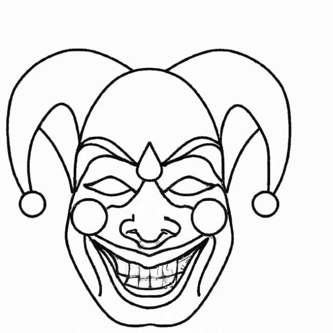 arlequina e coringa para pintar