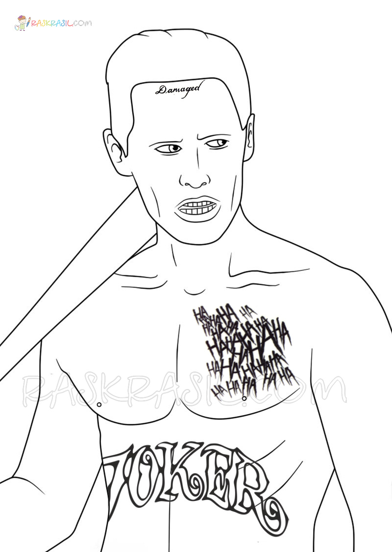 desenho coringa para imprimir
