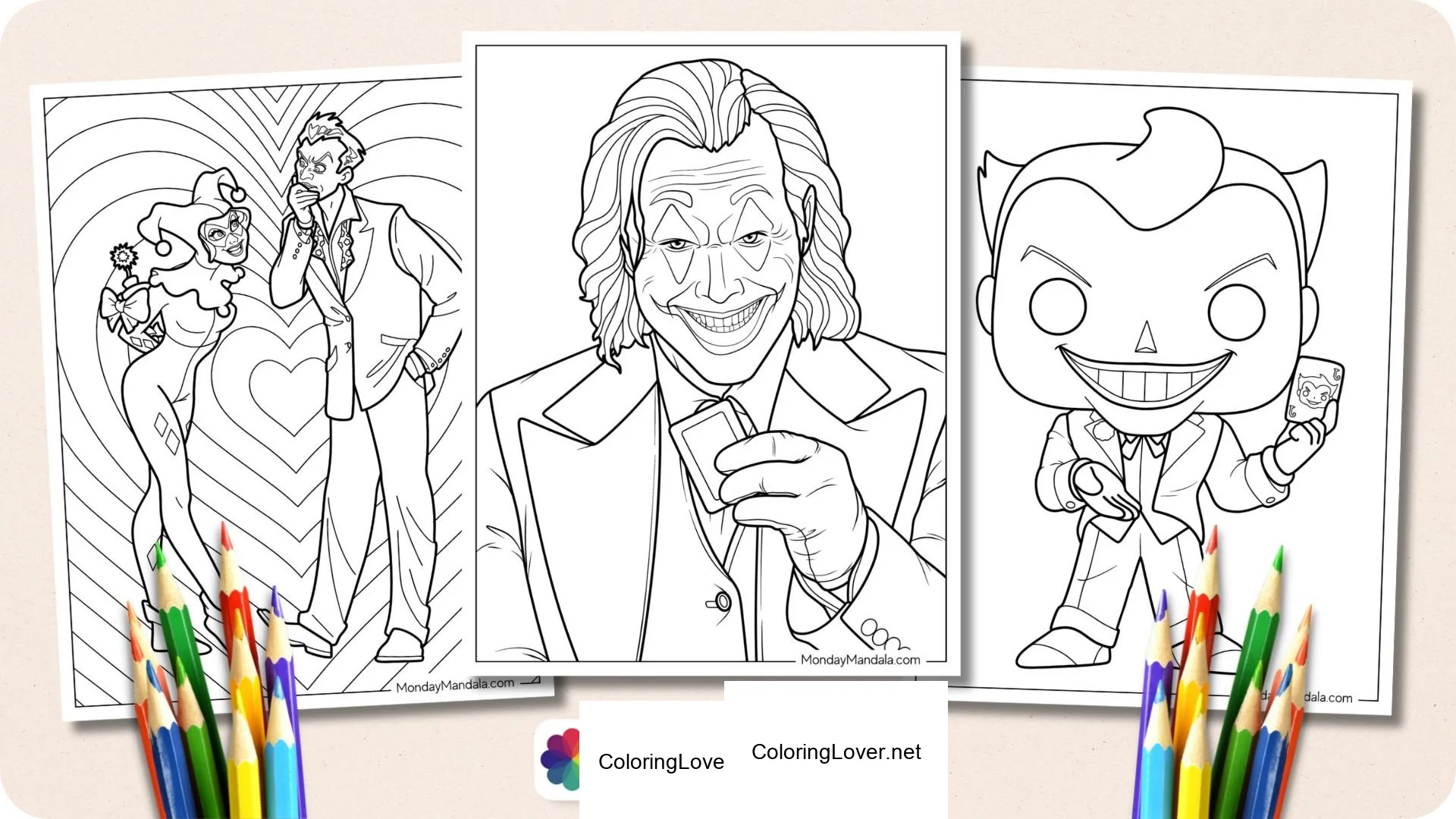 joker coloring pages