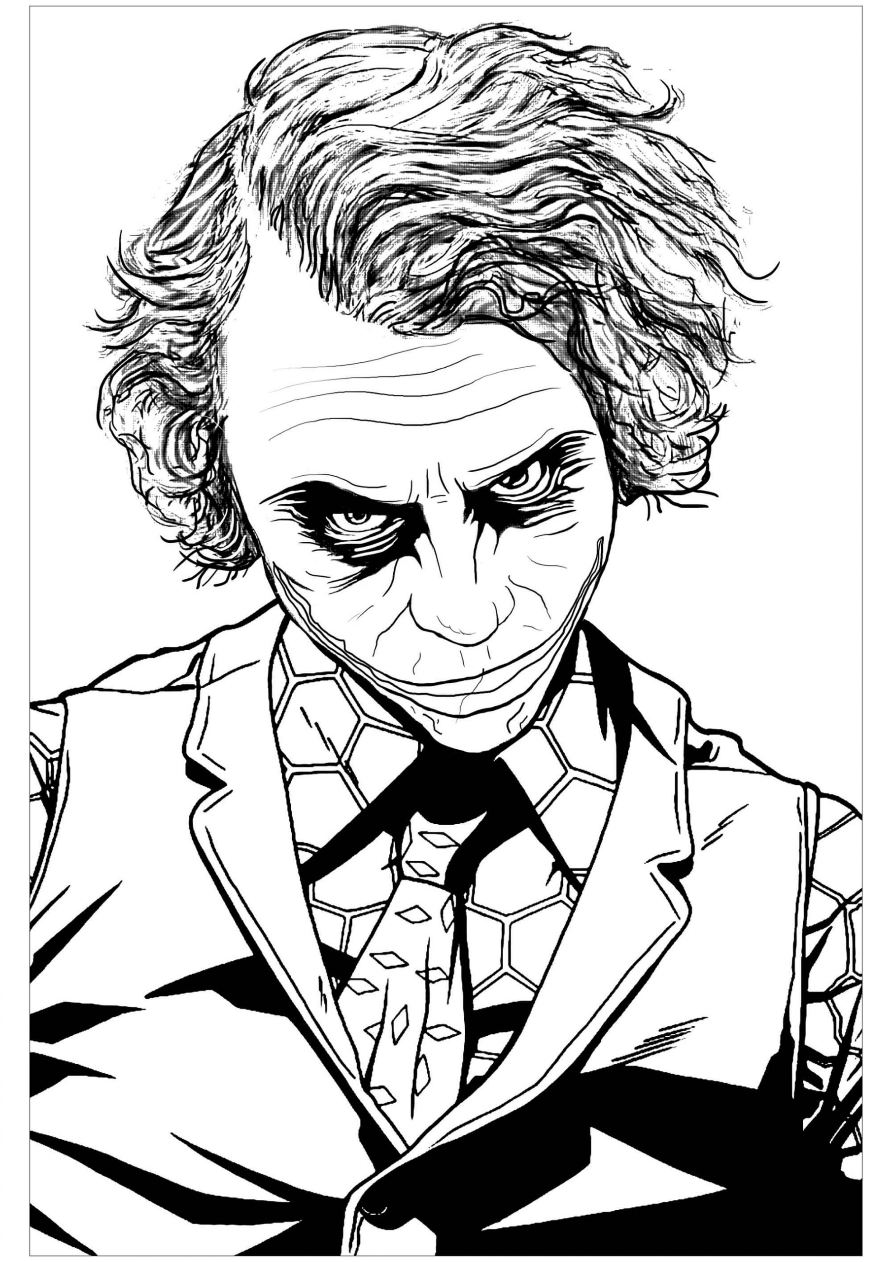 desenho batman e coringa para colorir