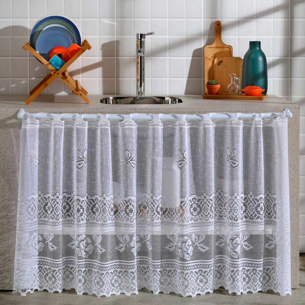 cortina oxford para cozinha