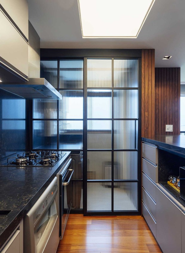 decoração cozinha com lavanderia