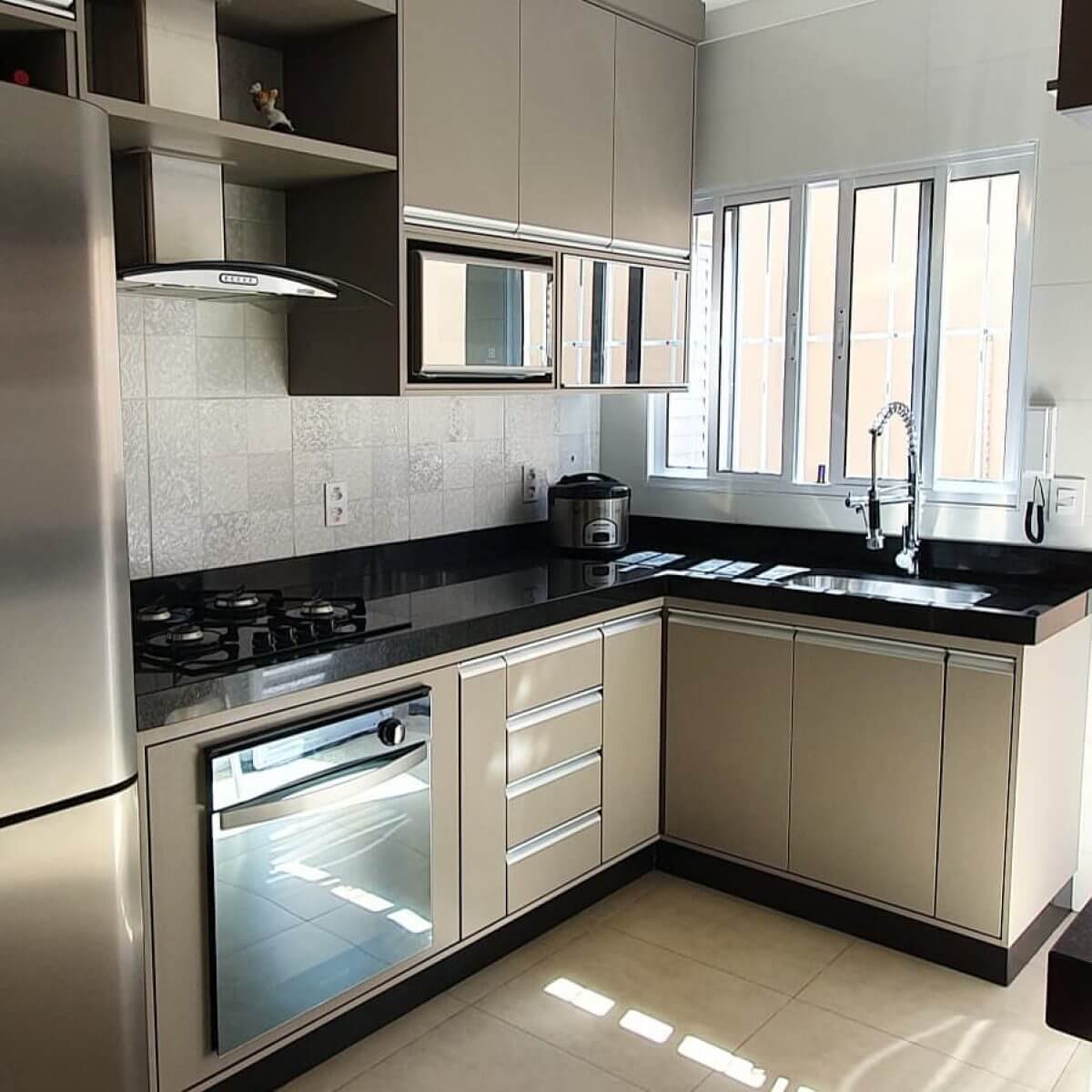 design de cozinha com mármore