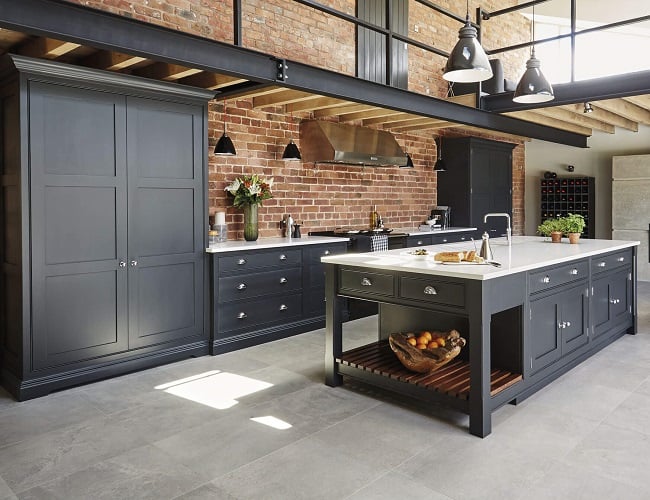 cozinha industrial com ilha