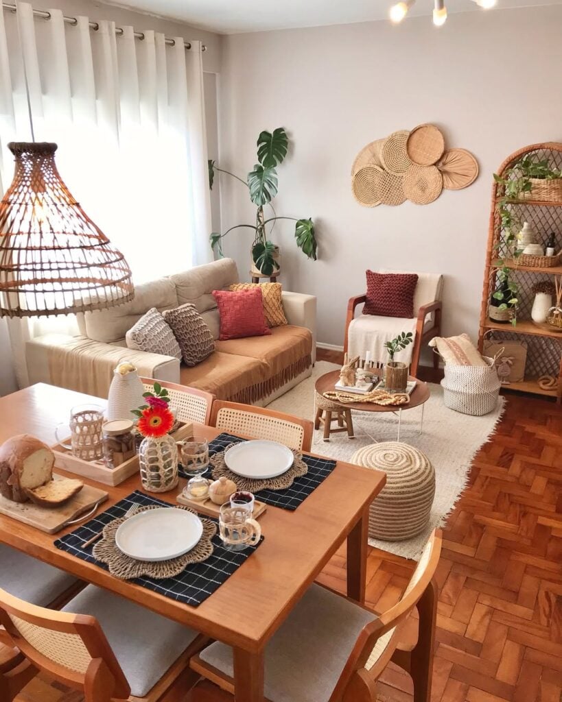 decoração sala de estar minimalista