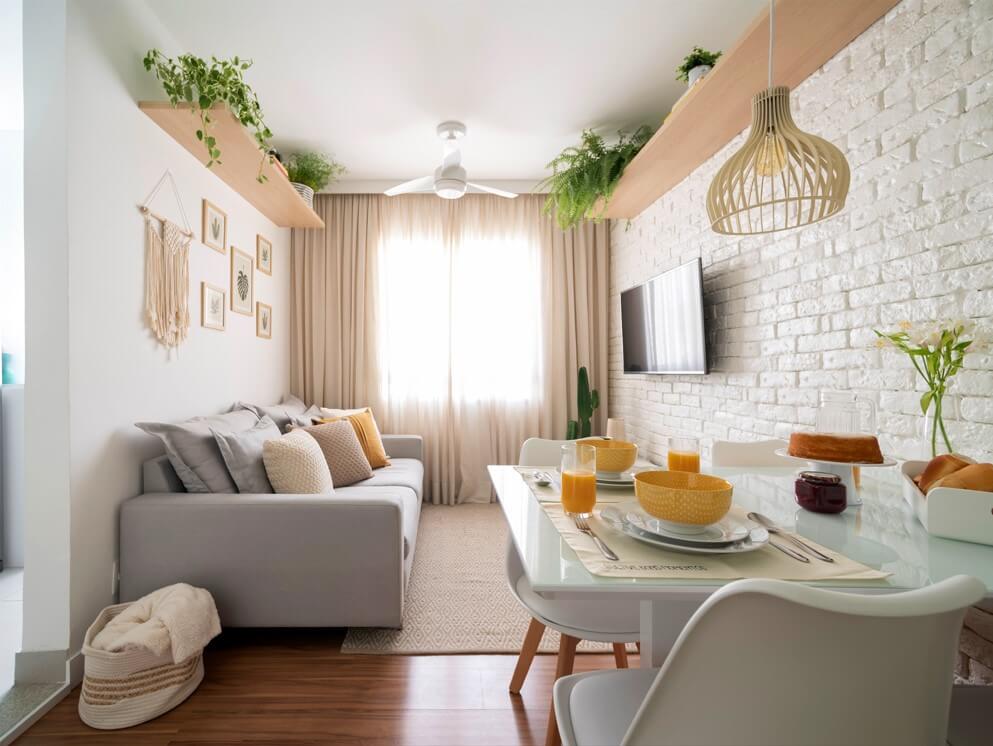 decoração sala apartamento pequeno