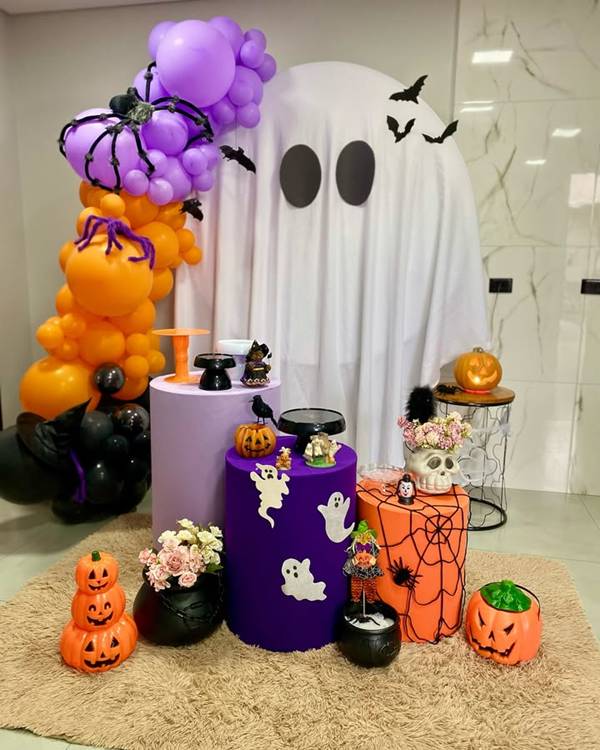 ideias decoração halloween simples
