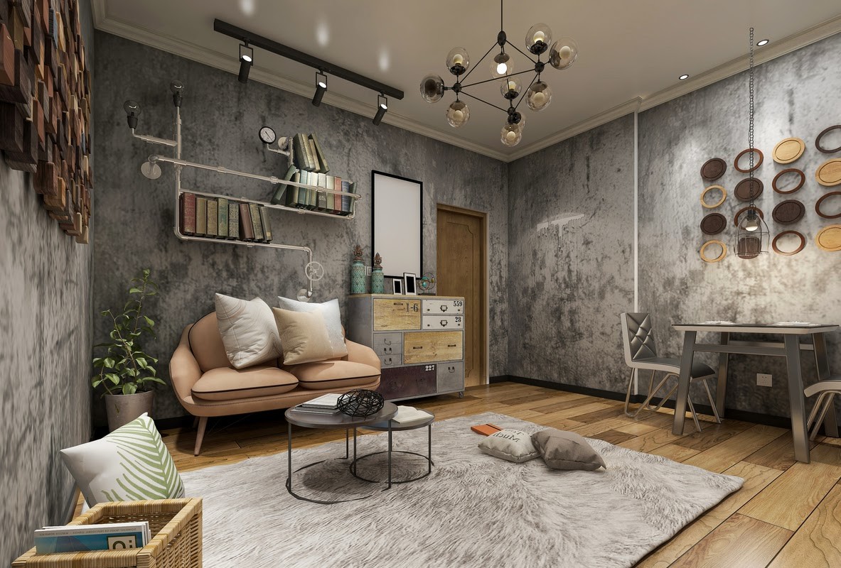 decoração loft urbano