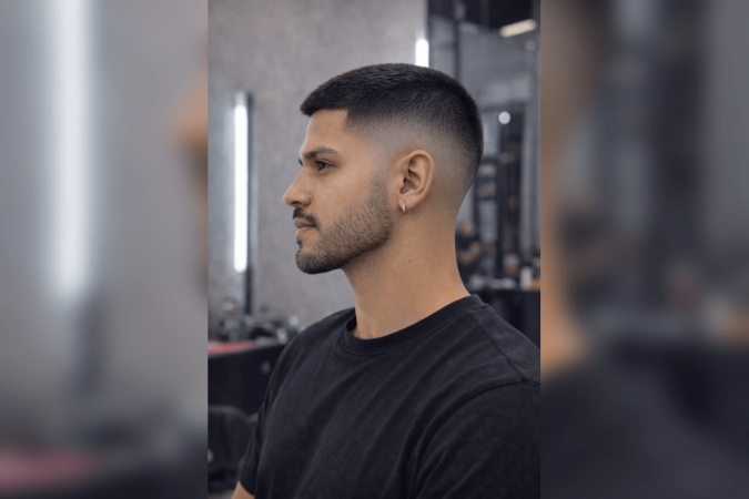 riscos no degradê masculino