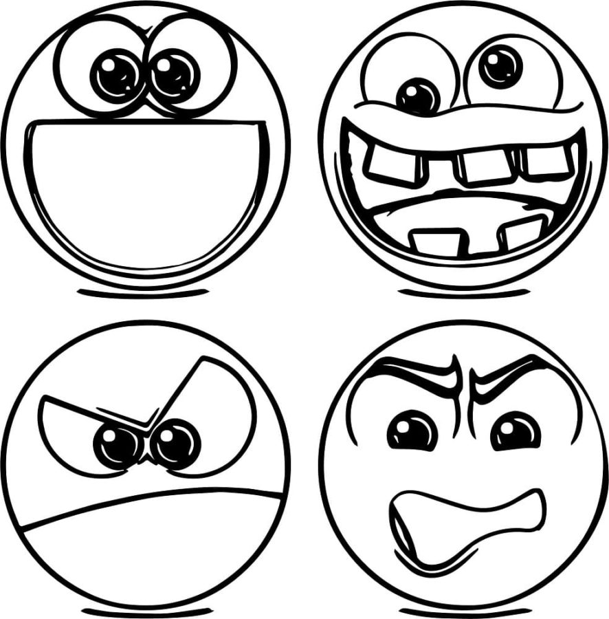 folhas para colorir sobre emoções