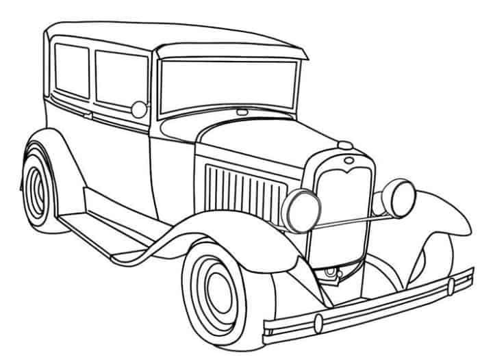 desenhos de carros antigos para imprimir
