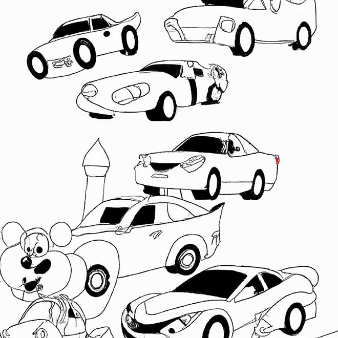 imprimir desenhos de veículos