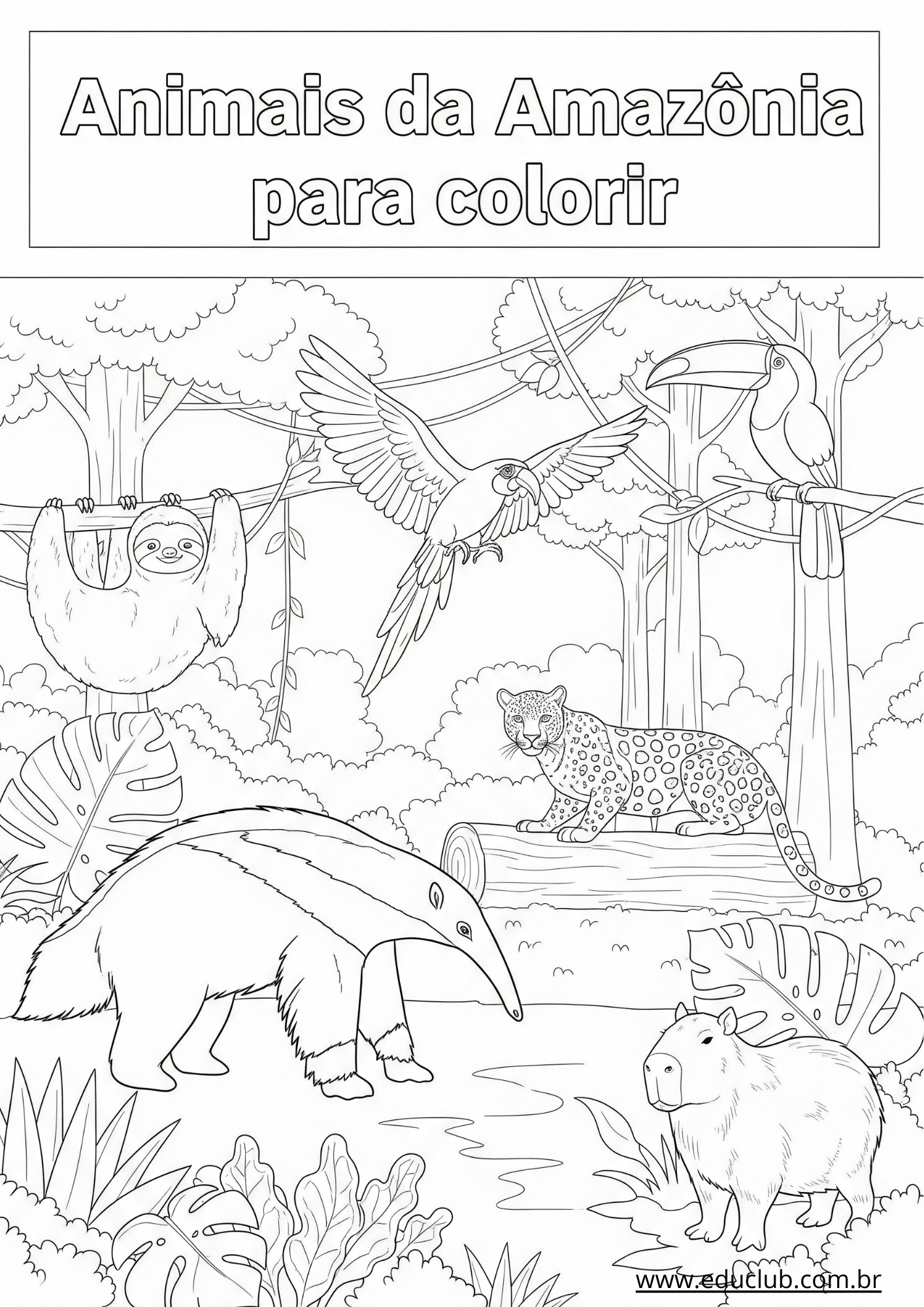 desenhos de paisagens naturais para colorir